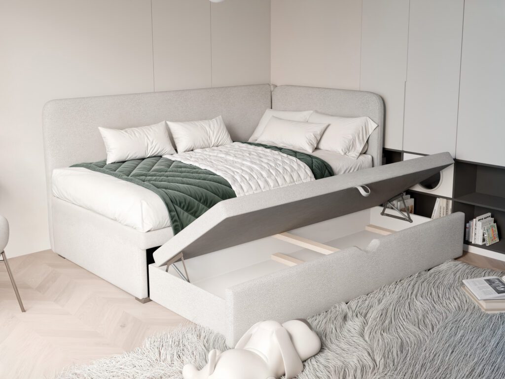 Łóżko dziecięce ZUMA z dodatkową powierzchnią spania
